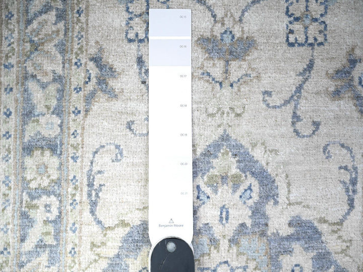 1'10" x 3'0" New Hand Knotted Ivory Wool Rectangle Oriental Rug - MOA10288424