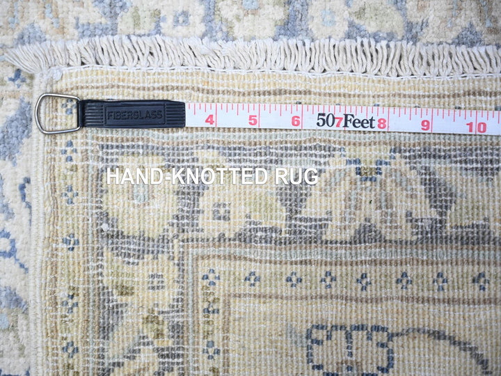 1'10" x 3'0" New Hand Knotted Ivory Wool Rectangle Oriental Rug - MOA10288424