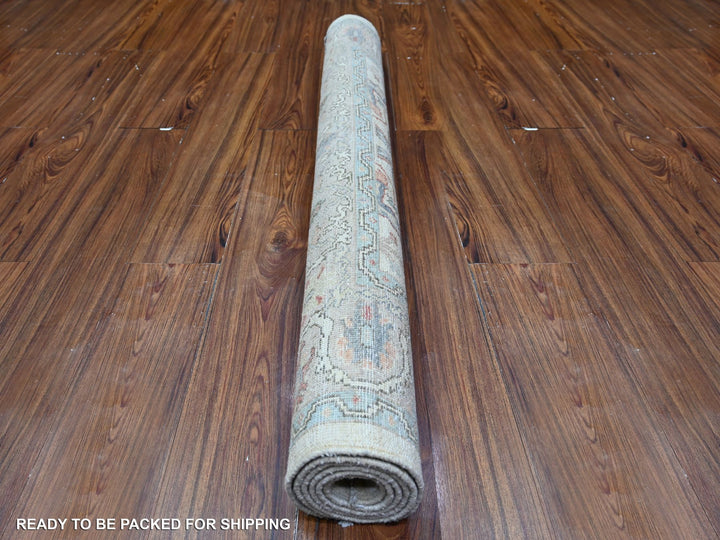 4'0" x 5'10" New Hand Knotted Grey Wool Rectangle Oriental Rug - MOA10288486