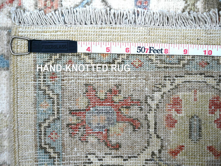 4'0" x 5'10" New Hand Knotted Grey Wool Rectangle Oriental Rug - MOA10288486