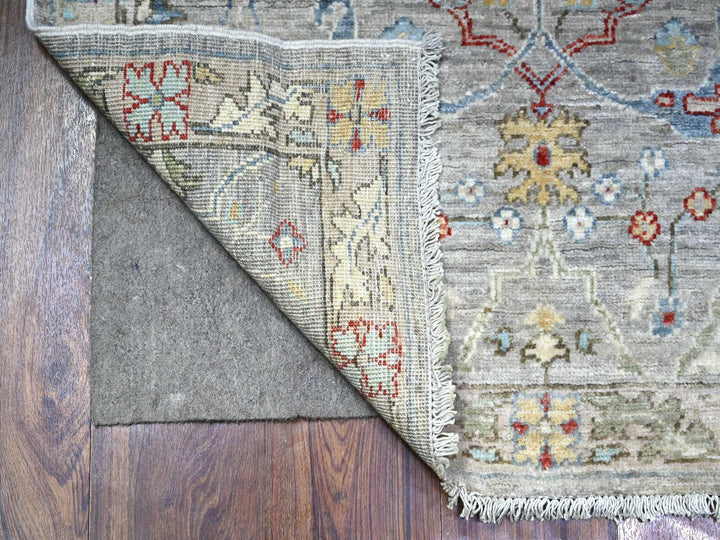 3'0" x 9'10" New Hand Knotted Grey Wool Runner Oriental Rug - MOA10288488