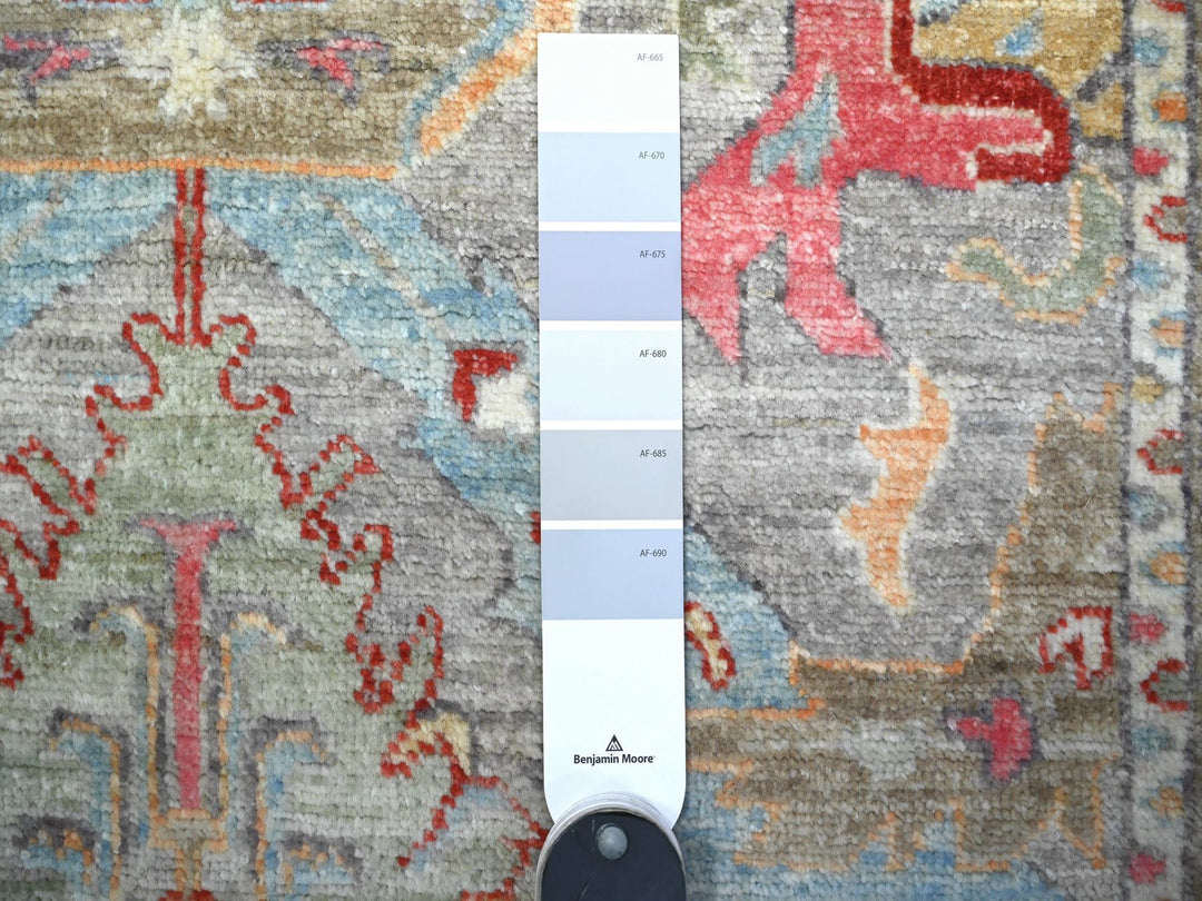3'0" x 4'8" New Hand Knotted Grey Wool Rectangle Oriental Rug - MOA10288489