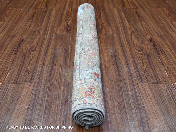 3'0" x 4'8" New Hand Knotted Grey Wool Rectangle Oriental Rug - MOA10288489