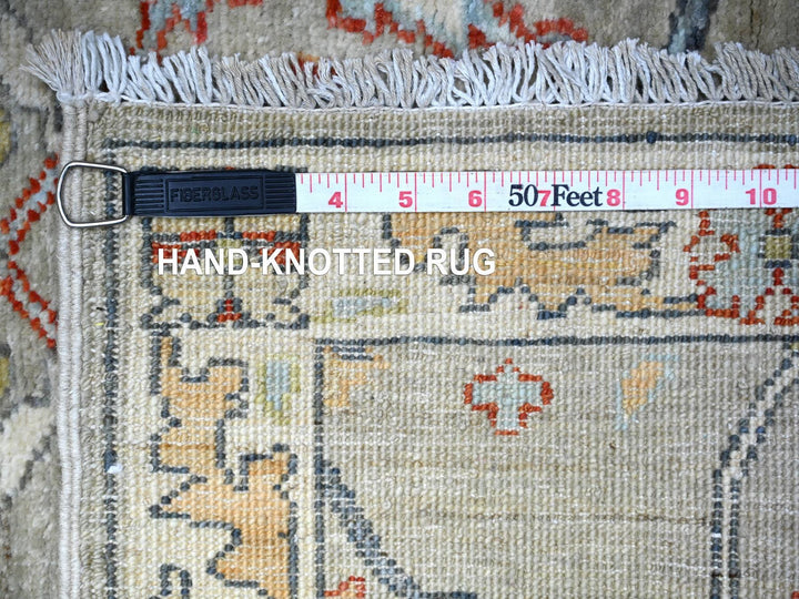 3'1" x 4'11" New Hand Knotted Grey Wool Rectangle Oriental Rug - MOA10288497
