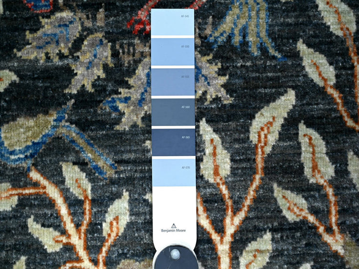 2'6" x 11'7" New Hand Knotted Blue Wool Runner Oriental Rug - MOA10288498