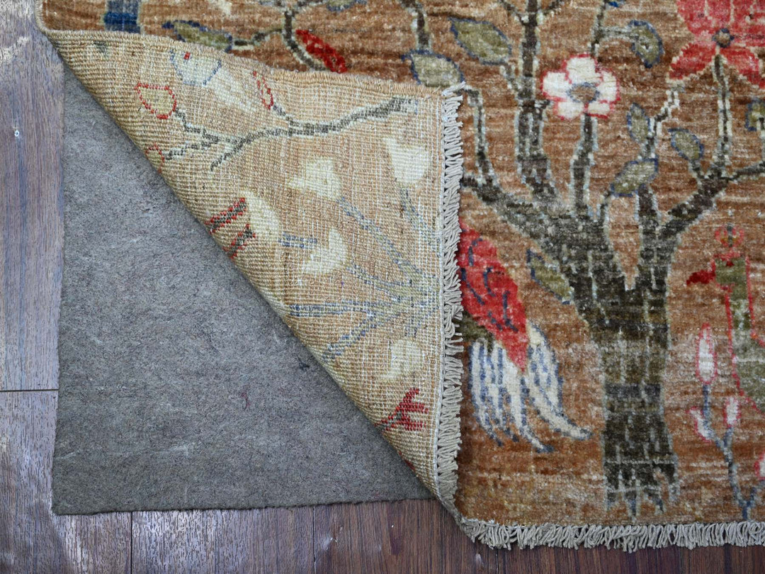 3'0" x 4'9" New Hand Knotted Brown Wool Rectangle Oriental Rug - MOA10288500