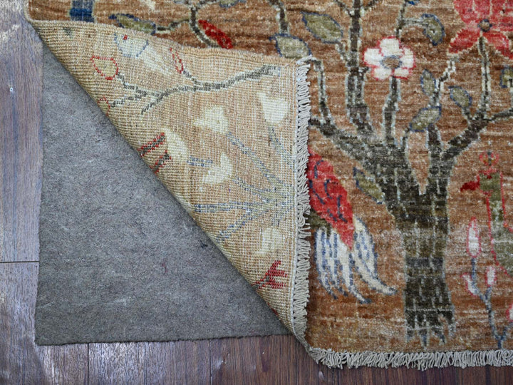 3'0" x 4'9" New Hand Knotted Brown Wool Rectangle Oriental Rug - MOA10288500
