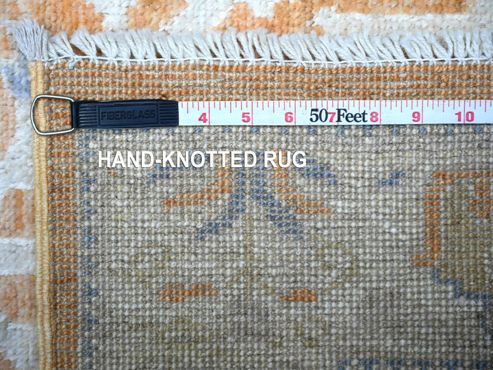 3'1" x 4'9" New Hand Knotted Orange Wool Rectangle Oriental Rug - MOA10288510