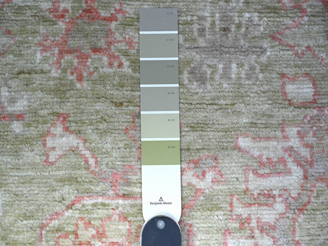 3'0" x 4'10" New Hand Knotted Green Wool Rectangle Oriental Rug - MOA10288516