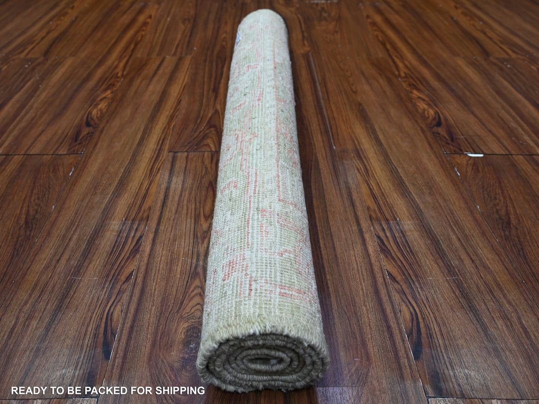 3'0" x 4'10" New Hand Knotted Green Wool Rectangle Oriental Rug - MOA10288516