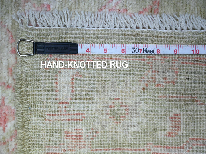 3'0" x 4'10" New Hand Knotted Green Wool Rectangle Oriental Rug - MOA10288516