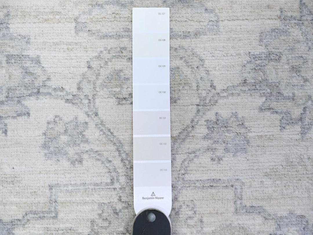 2'6" x 9'10" New Hand Knotted Ivory Wool Runner Oriental Rug - MOA10288550