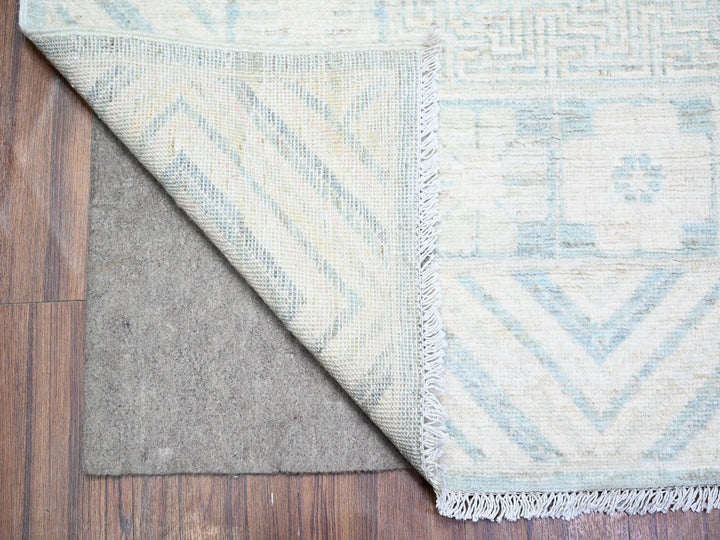 8'10" x 11'3" New Hand Knotted Blue Wool Rectangle Oriental Rug - MOA10288561