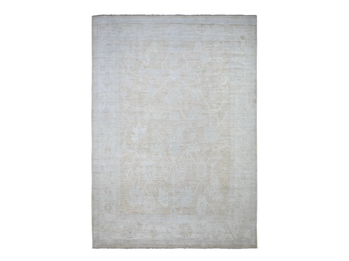 8'9" x 12'5" New Hand Knotted Orange Wool Rectangle Oriental Rug - MOA10288579