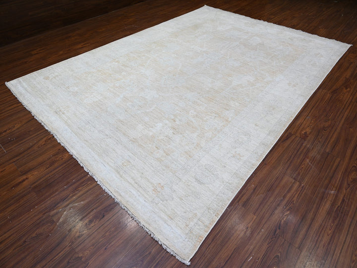 8'9" x 12'5" New Hand Knotted Orange Wool Rectangle Oriental Rug - MOA10288579