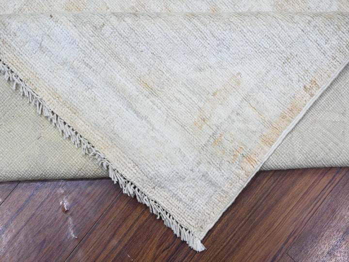 8'9" x 12'5" New Hand Knotted Orange Wool Rectangle Oriental Rug - MOA10288579