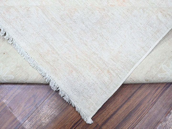 9'8" x 13'1" New Hand Knotted Grey Wool Rectangle Oriental Rug - MOA10288581