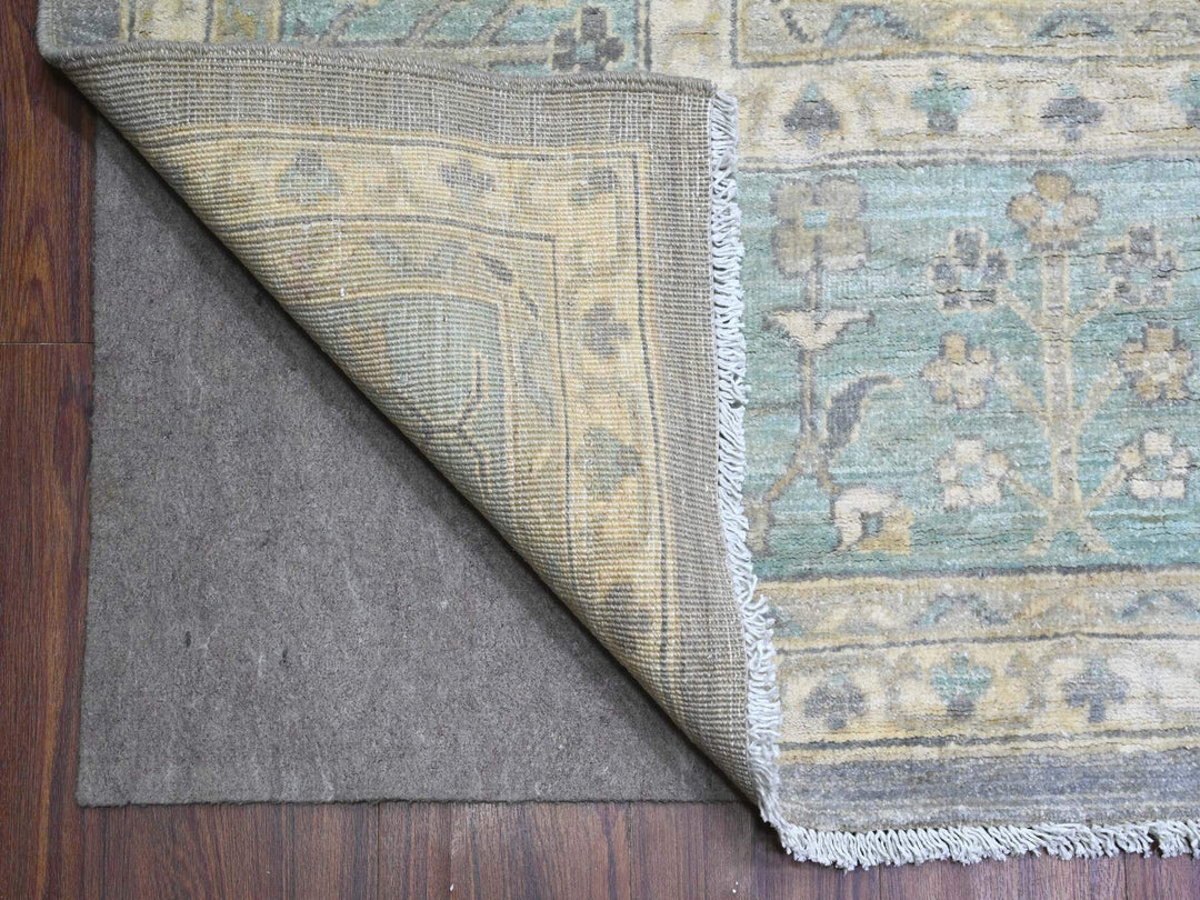 10'2" x 13'11" New Hand Knotted Grey Wool Rectangle Oriental Rug - MOA10288584