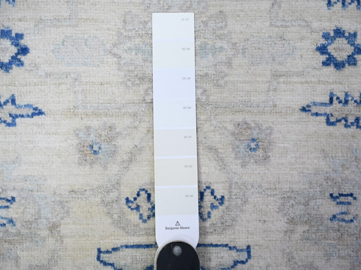 2'8" x 11'10" New Hand Knotted Ivory Wool Runner Oriental Rug - MOA10288589