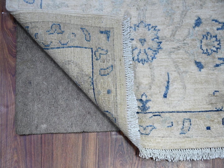 2'6" x 19'5" New Hand Knotted Ivory Wool Runner Oriental Rug - MOA10288592