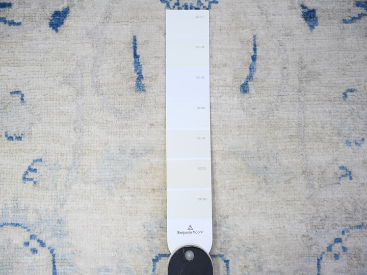 2'6" x 19'5" New Hand Knotted Ivory Wool Runner Oriental Rug - MOA10288592
