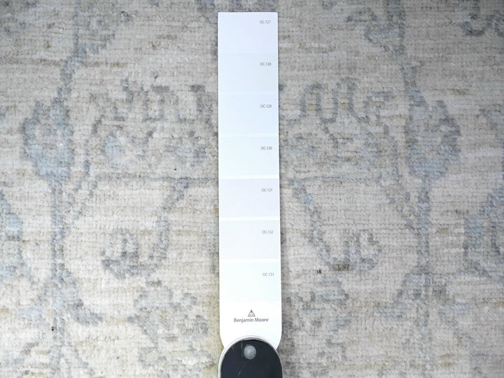 2'5" x 11'8" New Hand Knotted Ivory Wool Runner Oriental Rug - MOA10288634
