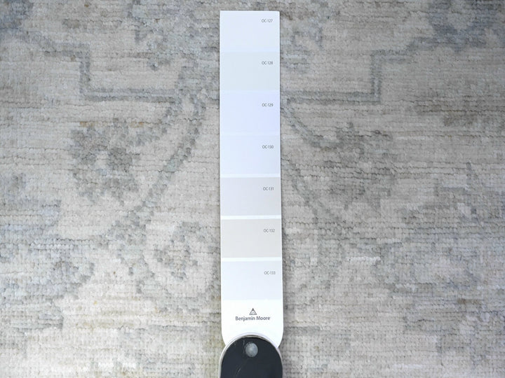 2'5" x 9'6" New Hand Knotted Ivory Wool Runner Oriental Rug - MOA10288637