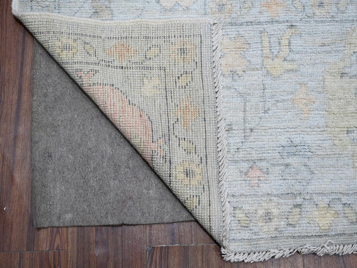 8'3" x 10'0" New Hand Knotted Grey Wool Rectangle Oriental Rug - MOA10288649