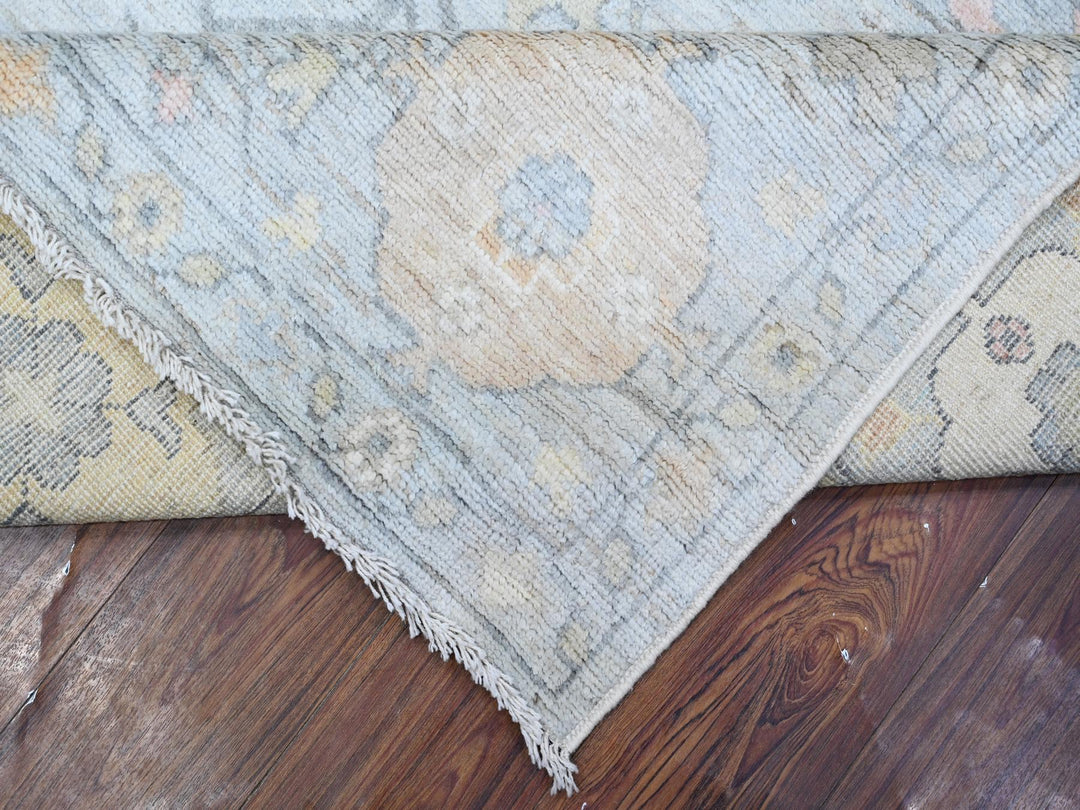 8'3" x 10'0" New Hand Knotted Grey Wool Rectangle Oriental Rug - MOA10288649