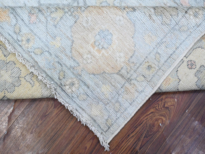 8'3" x 10'0" New Hand Knotted Grey Wool Rectangle Oriental Rug - MOA10288649
