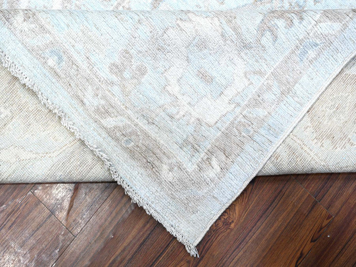 9'2" x 12'0" New Hand Knotted Grey Wool Rectangle Oriental Rug - MOA10288669
