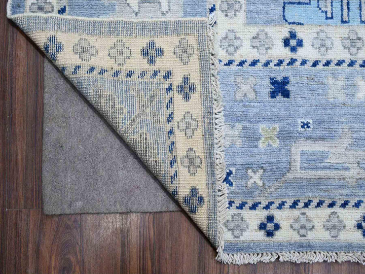 9'11" x 9'7" New Hand Knotted Blue Wool Square Oriental Rug - MOA10288687