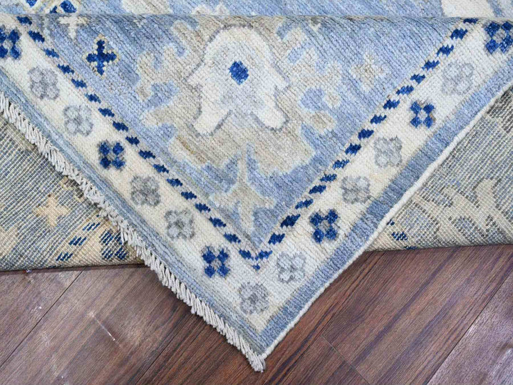 9'11" x 9'7" New Hand Knotted Blue Wool Square Oriental Rug - MOA10288687