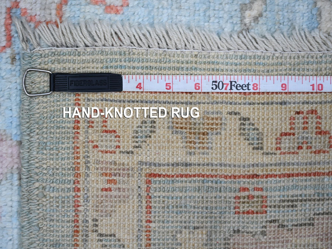 5'11" x 8'8" New Hand Knotted Blue Wool Rectangle Oriental Rug - MOA10288695