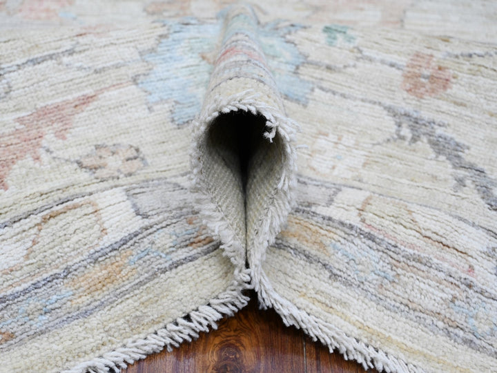 7'9" x 9'11" New Hand Knotted Grey Wool Rectangle Oriental Rug - MOA10288720