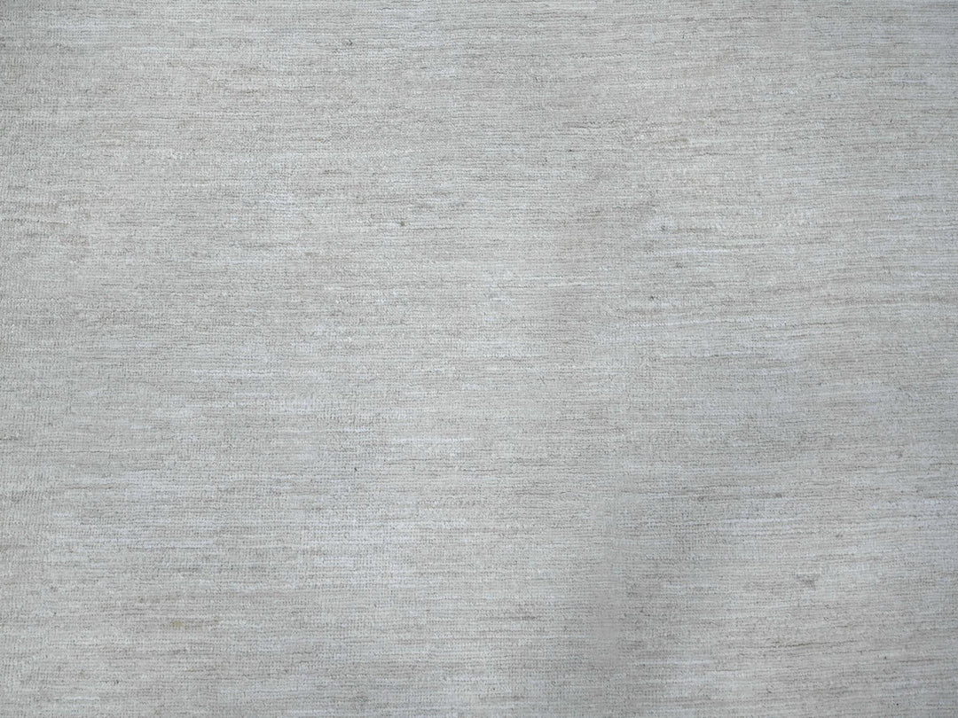 8'9" x 11'9" New Hand Knotted Ivory Wool Rectangle Oriental Rug - MOA10288776