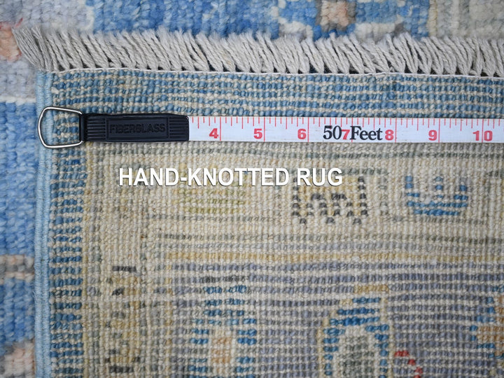 5'9" x 8'10" New Hand Knotted Blue Wool Rectangle Oriental Rug - MOA10288799
