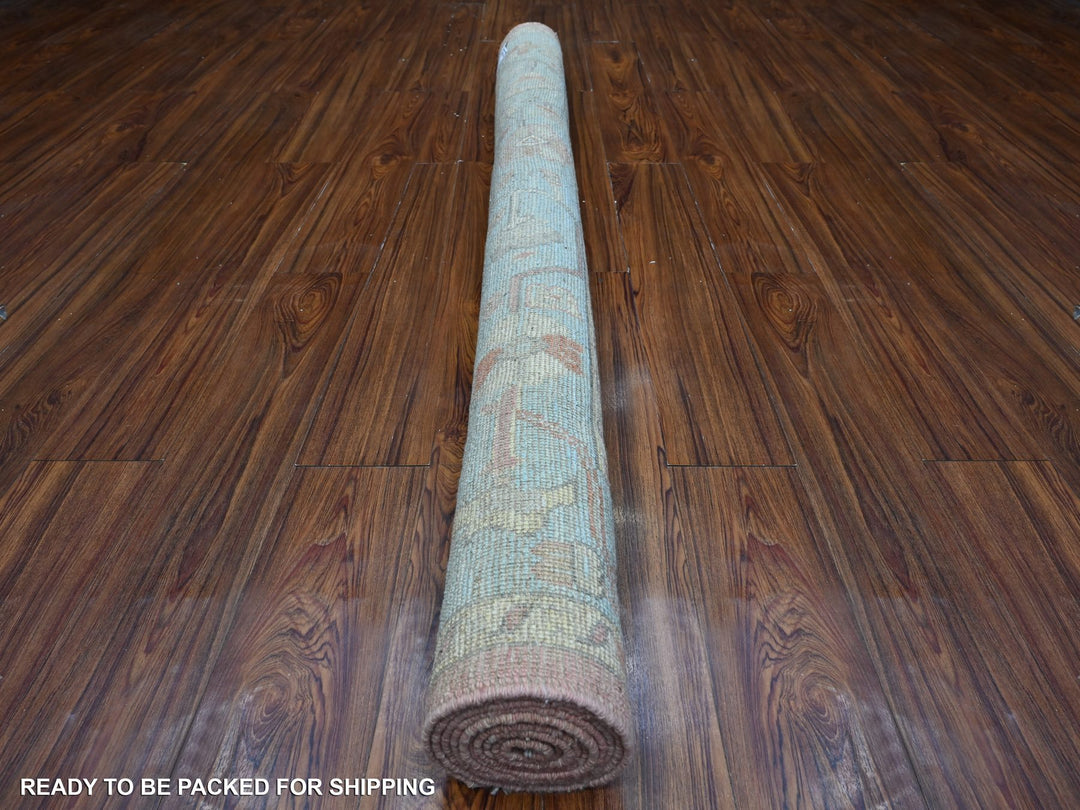 6'0" x 8'10" New Hand Knotted Pink Wool Rectangle Oriental Rug - MOA10288805