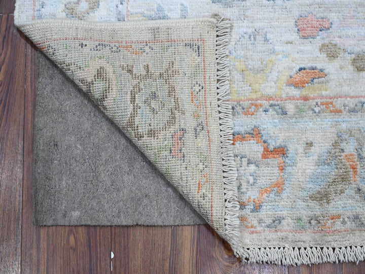 2'11" x 16'4" New Hand Knotted Blue Wool Runner Oriental Rug - MOA10288824