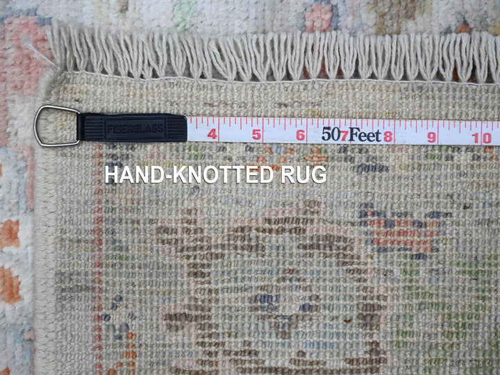 2'11" x 16'4" New Hand Knotted Blue Wool Runner Oriental Rug - MOA10288824