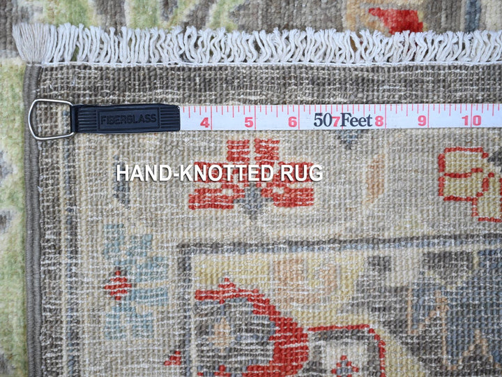 2'10" x 12'5" New Hand Knotted Black Wool Runner Oriental Rug - MOA10288887