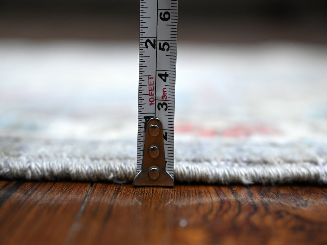 2'6" x 6'0" New Hand Knotted Grey Wool Runner Oriental Rug - MOA10288905