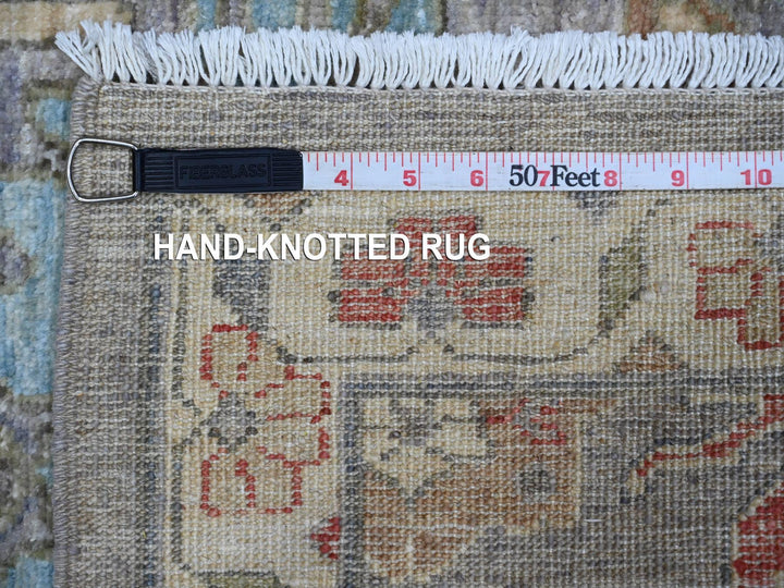 2'6" x 6'0" New Hand Knotted Grey Wool Runner Oriental Rug - MOA10288905