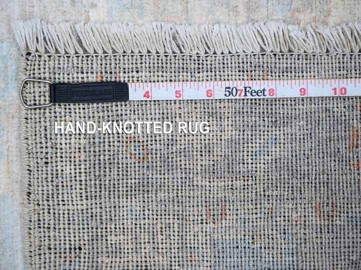 3'1" x 4'11" New Hand Knotted Grey Wool Rectangle Oriental Rug - MOA10288909