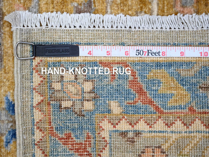 2'7" x 10'2" New Hand Knotted Grey Wool Runner Oriental Rug - MOA10288938