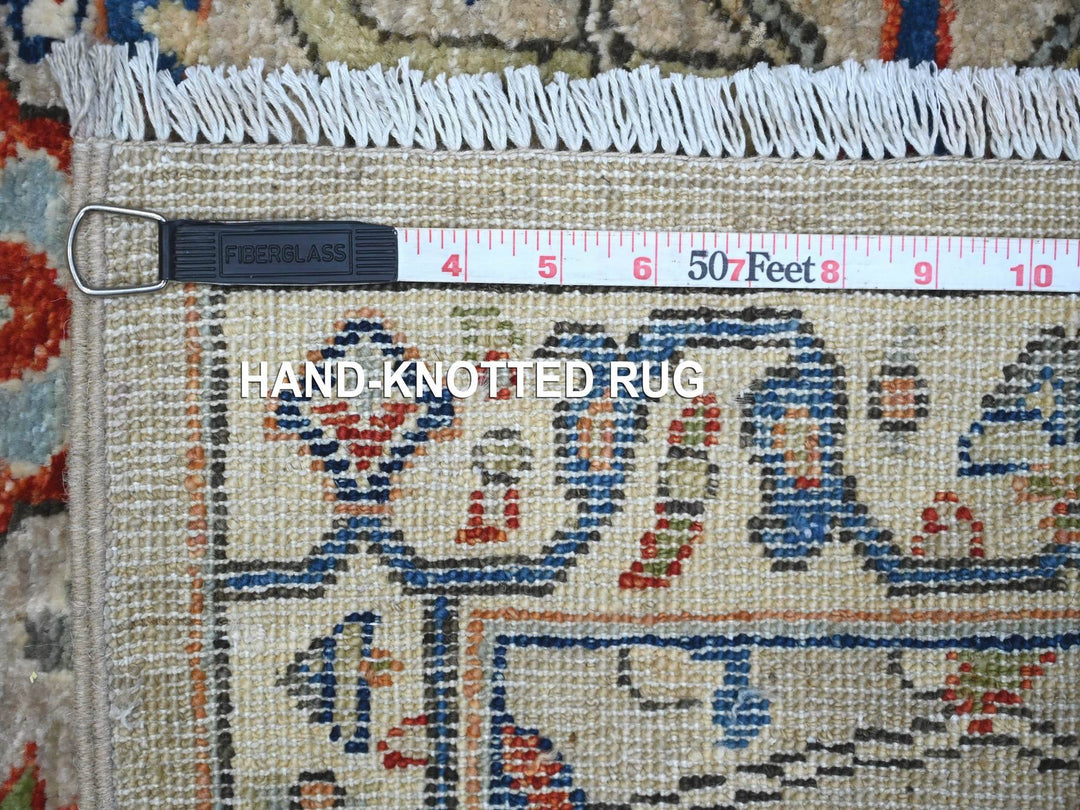 2'11" x 6'2" New Hand Knotted Grey Wool Runner Oriental Rug - MOA10288939