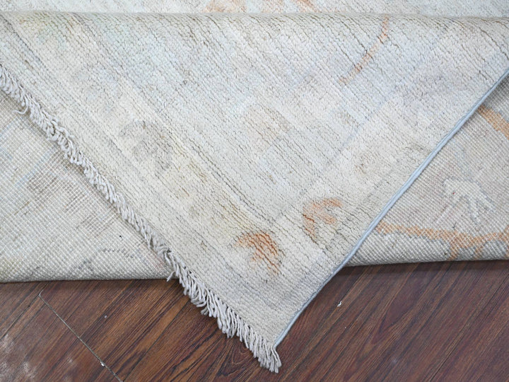 9'6" x 9'8" New Hand Knotted Blue Wool Rectangle Oriental Rug - MOA10288942