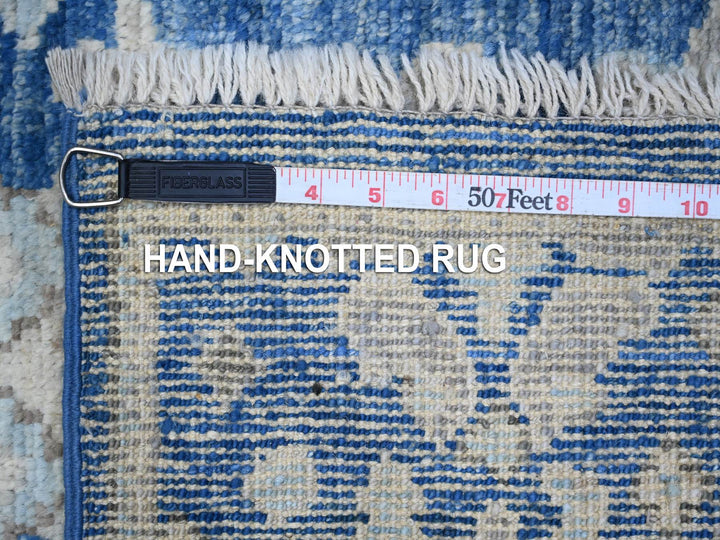 2'10" x 11'9" New Hand Knotted Blue Wool Runner Oriental Rug - MOA10289020