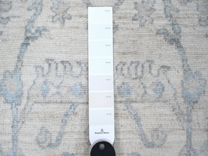 2'7" x 8'2" New Hand Knotted Ivory Wool Runner Oriental Rug - MOA10289032
