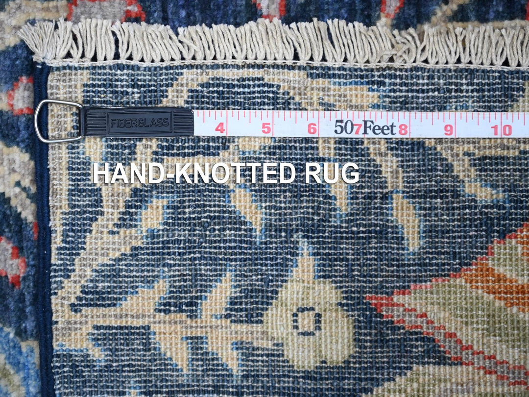 2'4" x 5'10" New Hand Knotted Blue Wool Runner Oriental Rug - MOA10289051